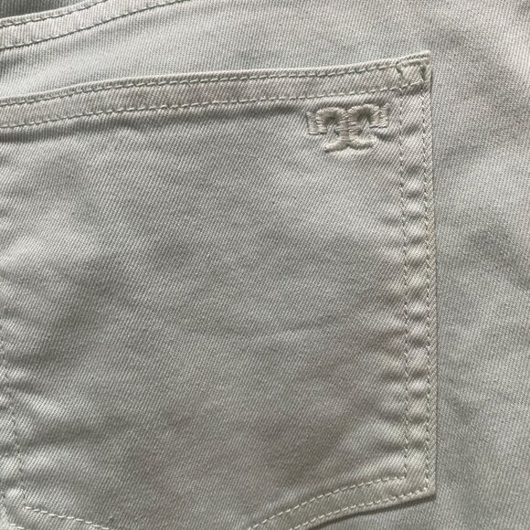 Tory Burch Alexa Cropped Skinny Jeans Womens 28 Mint Green Designer Denim Pants - Picture 9 of 11